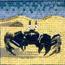 Mozaika 10x10x3mm hnědo-černá 104039
