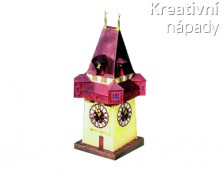 Papírový model - Hodinová věž v Grazu