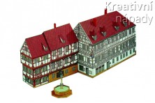 Papírový model - Frechshaus Forchheim