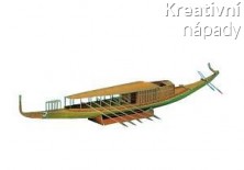 Papírový model - Cheopsova královská loď