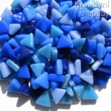 Mozaika trojúhelníčky mix - modré nebe