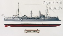 Papírový model - Lehký křižník S.M.S. Undine (3038)