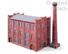 Papírový model - Tovární budova (764)