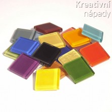 S99-20e Skleněná mozaika - barevný mix 20x20mm, 200g
