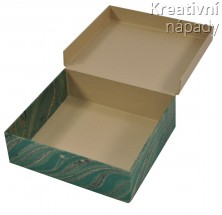 Ručně vyráběná krabička - zelená