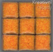 Mozaika 5x5x3mm oranžová 102942