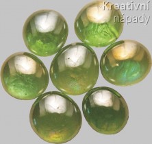 Skleněné oblázky 15-20 mm zelené duhové  N52
