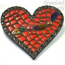 Mozaika - Červené srdce