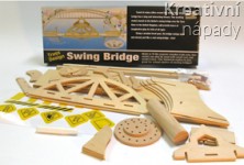 Jednotlivé části dřevěného modelu otočného mostu