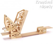 Dřevěný model zvedacího mostu Strauss Trunnion Beascule 