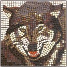 Mozaika 10x10x3mm hnědá 104036