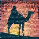 Mozaika 10x10x3mm černá 104038