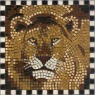 Mozaika 10x10x3mm hnědo-černá 104039