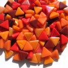  - Mozaika trojúhelníčky mix - oheň