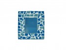 Kreativní nápady - Set - zrcátko z keramické mozaiky, modré