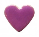  - Mozaika srdce purpurové - velké 17 mm