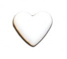  - Mozaika srdce bílé - střední 13 mm