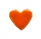  - Mozaika srdce oranžové - střední 13 mm