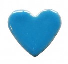  - Mozaika srdce modré - velké 17 mm