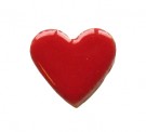  - Mozaika srdce červené - střední 13 mm
