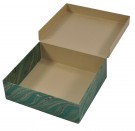 Ručně vyráběná krabička - zelená