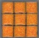 Mozaika 3x3x3mm oranžová 130431