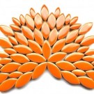  - Mozaika okvětní lístek oranžový - menší