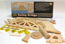 Jednotlivé části dřevěného modelu otočného mostu