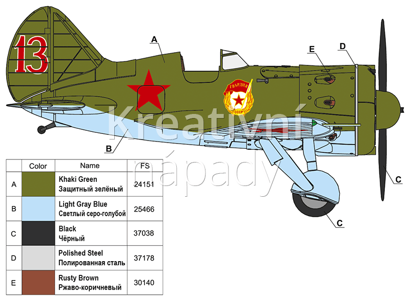 Ruský letoun Polikarpov I-16, typ 18, Vasiliy Golubev | Kreativninapady.cz
