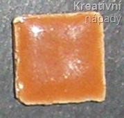 Mozaika 10x10x3mm hnědo-oranžová 104029