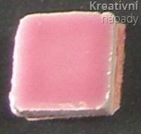 Mozaika 10x10x3mm růžová 104057