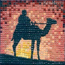 Mozaika 10x10x3mm vínová 104063