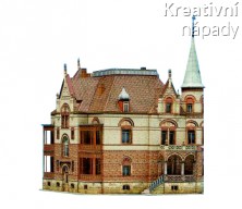 Papírový model - Vila Braun Metzingen