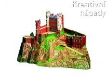 Papírový model - Hrad Rheinstein