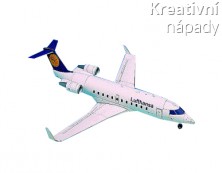 Papírový model - Canadair Jet
