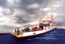 Papírový model - Železniční trajekt