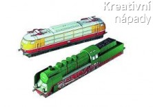 Papírový model - Dvě lokomotivy