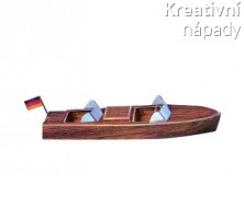Papírový model - Motorový člun