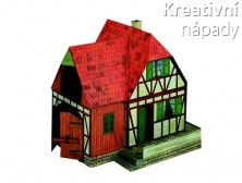 Papírový model - Selská usedlost-Dvorek