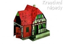 Papírový model - Selská usedlost-Dvorek