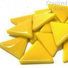 Mozaika trojúhelník - žlutá