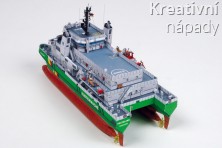 Papírový model / vystřihovánka - Německý celní křižník 