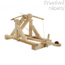 Dřevěný model starořímského katapultu