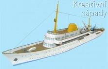 Papírový model - zaoceánská jachta ,,Christina" (S131)