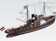 Papírový model - vyprošťovací remorkér Hermes (3312) 