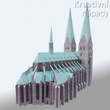 Papírový model - kostel Panny Marie Lübeck (S126)