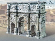 Papírový model - Konstantinův oblouk v Římě (820)