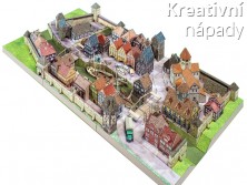 Papírový model - diorama přístavu (798)