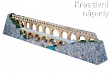 Papírový model - římský akvadukt Pont du Gard (793)