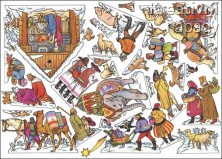 Betlém Kolínská Žitovka - reprint reklamního betlému